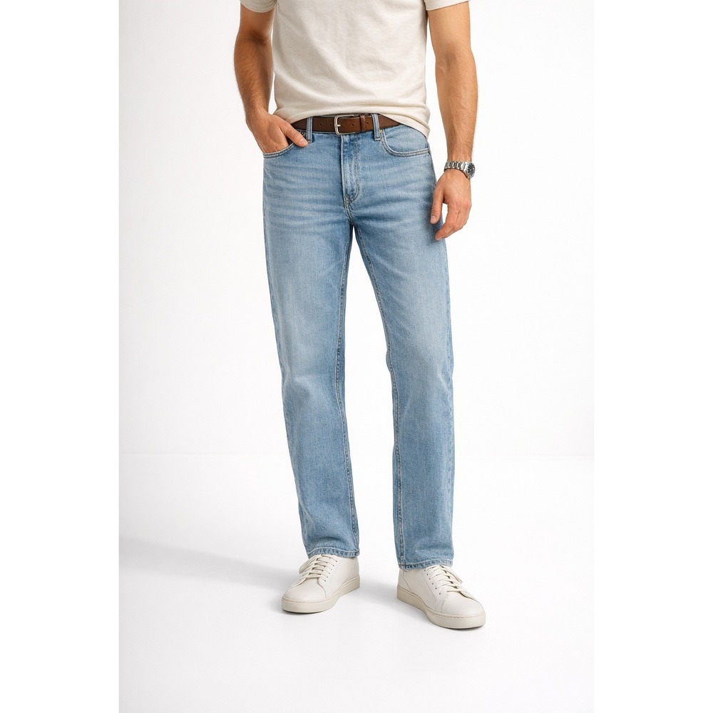 The Commons Relaxed Fit Jeans Men 34x32 Light Wash Denim NWT